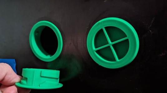 Laser Enclosure Vent with Cap (to suit 53mm hole)