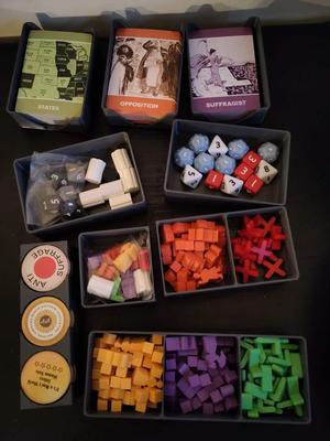 Votes for Women board game insert