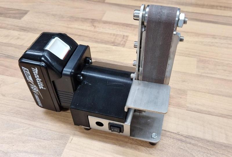 Mini knife belt sander 18V Makita Bosch