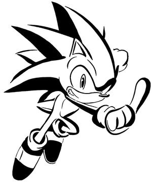 Sonic the Hedgehog stencil 10