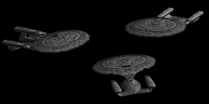 Galaxy class - Star Trek starship parts kit expansion