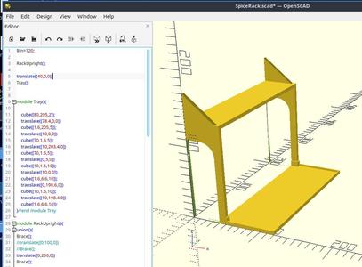 Simple Spice Rack that fits over back splash