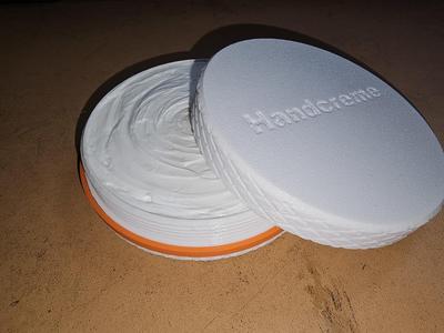 reusable hand cream container for travel kit