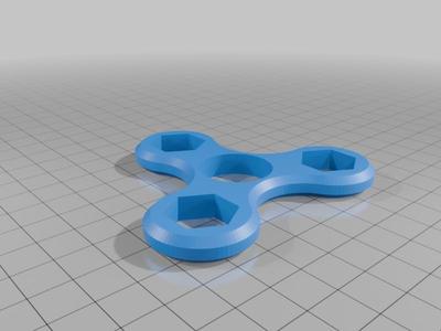 Fidget Spinner 3-lobe M10 Nuts