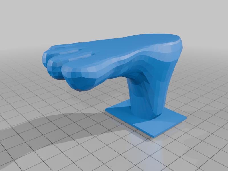  4 toe foot ( built in connector )