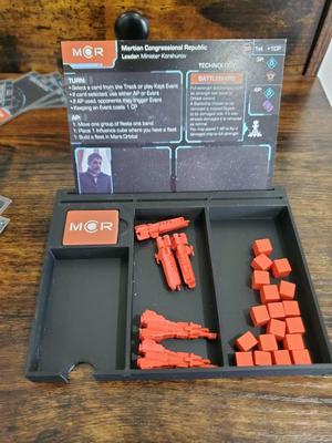 The Expanse board game organizer player tray