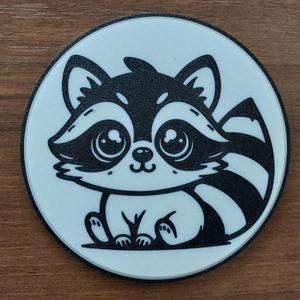 Raccoon coaster