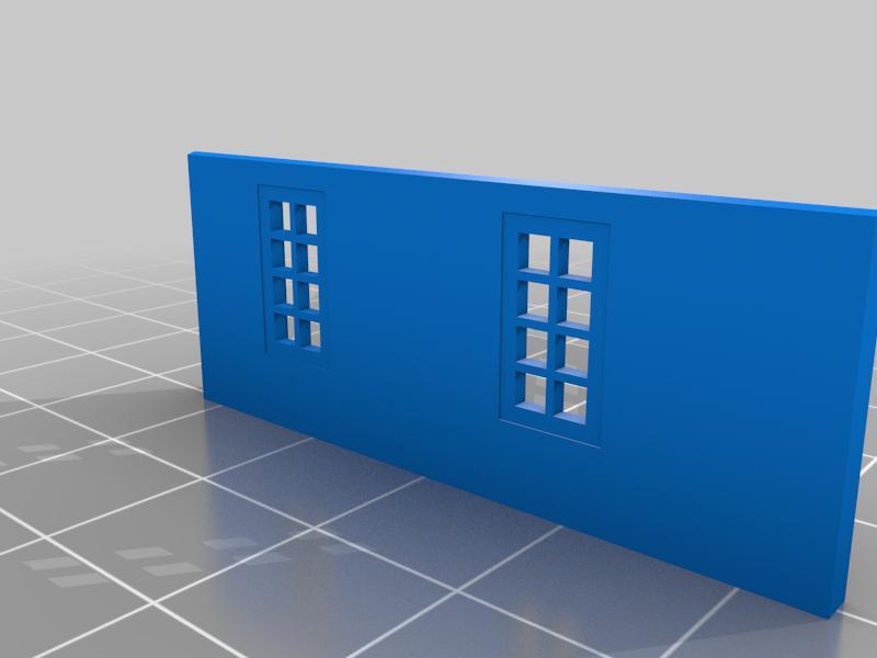 n scale Two story house with pool 