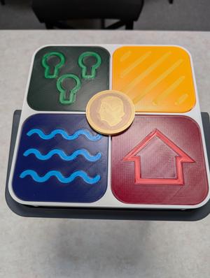 3D Cartographers Game and Storage - Multimaterial