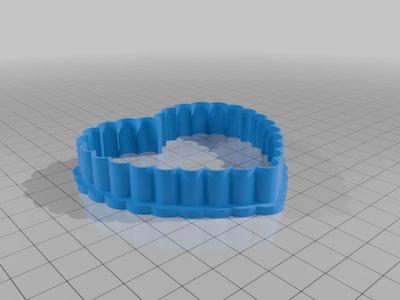 Fluffy Heart Cookie Cutter