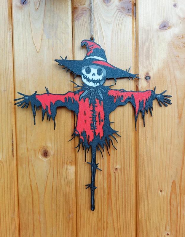 Halloween scary Scarecrow window decoration