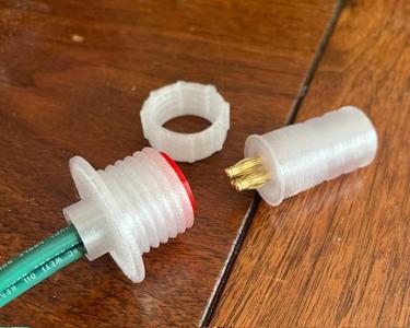       waterproof efoil motor wire connector, 4mm banana, 3 conductor