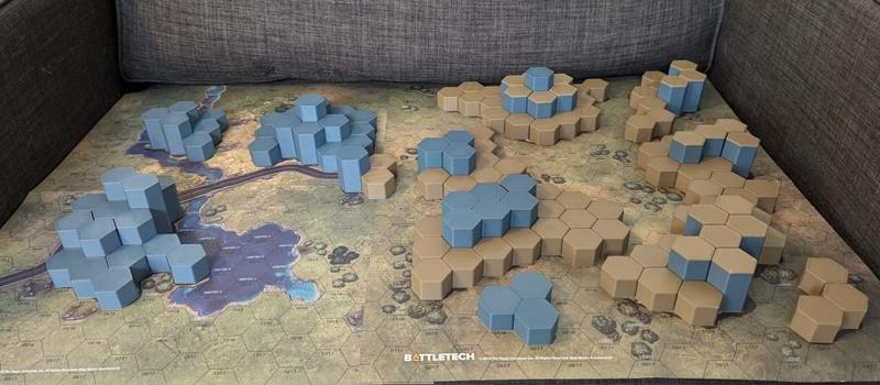 Battletech Grasslands 2 and 3 Hill Base Templates