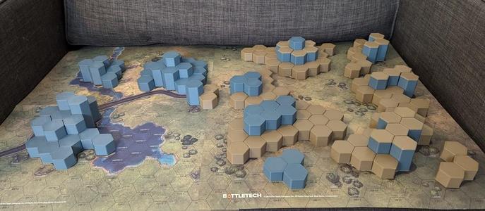 Battletech Grasslands 2 and 3 Hill Base Templates