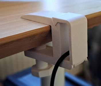 Desk cable holder