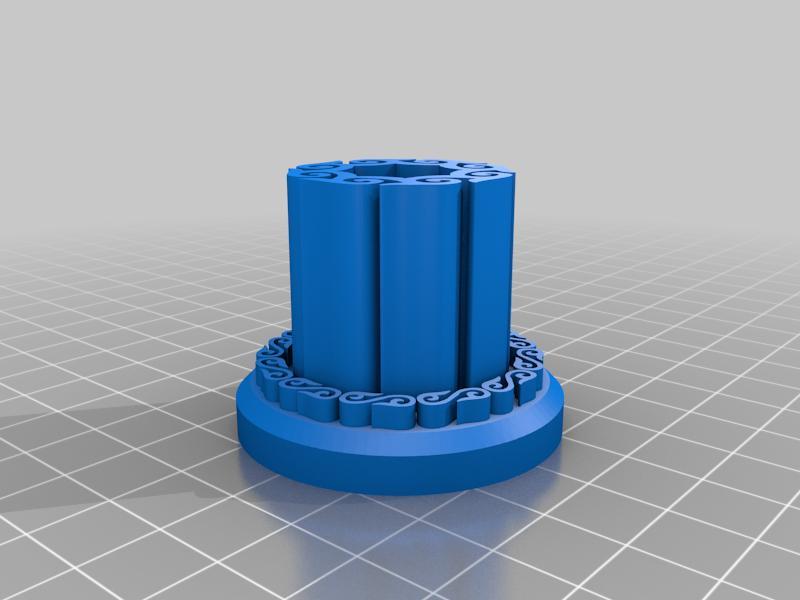 kazakh ornament pen holder