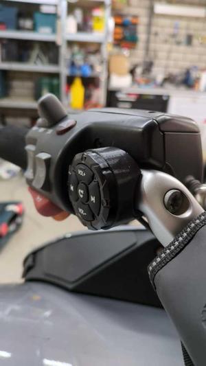 Bluetooth media remote holder for BMW R1200 / R1150 Motorcycle