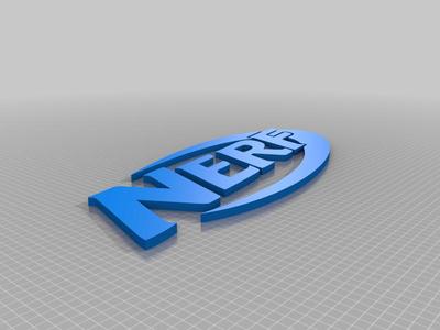 Nerf logo flat