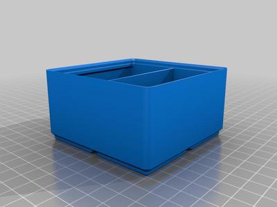 Gridfinity easy dump parts tray