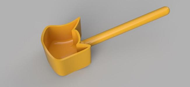 Cat food scoop