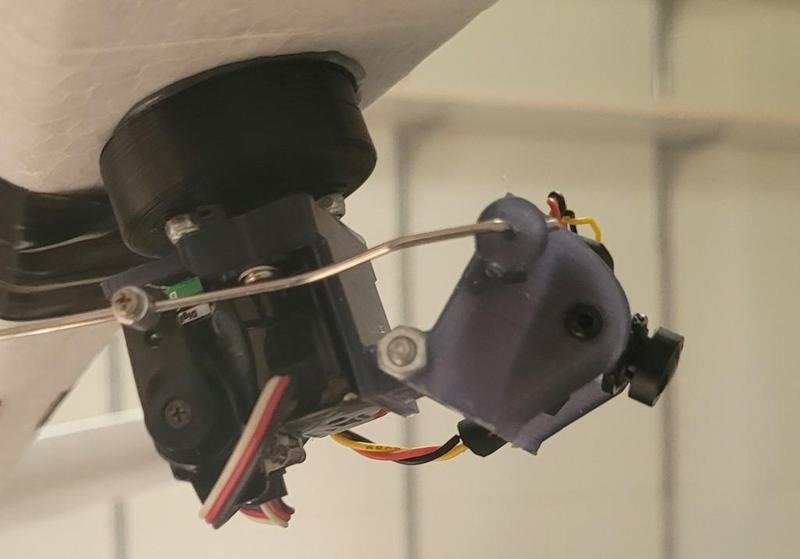 RC Plane camera pan tilt