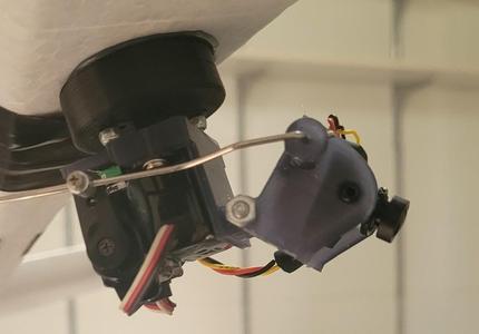 RC Plane camera pan tilt