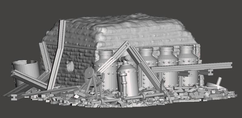 28mm WW1 Bunker at Courcelette