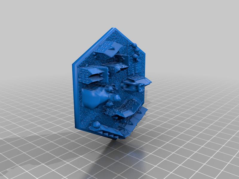 Catan Town tile for 3d Catan