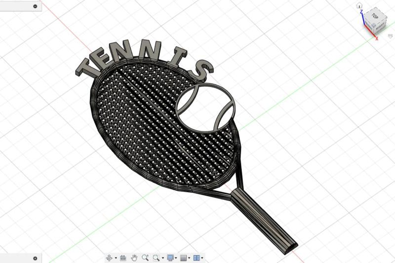 Tennis sign / keychain