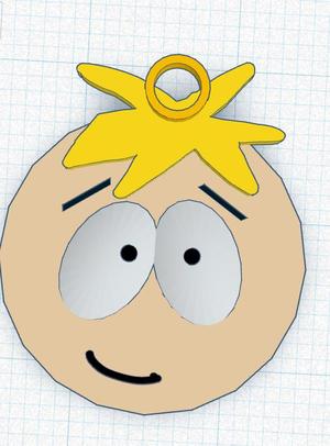 Smiling Butters Keychain