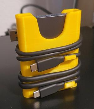 Samsung SSD T7 case + cable holder