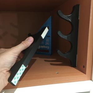 Kitchen roll foil wrap wall mount organizer