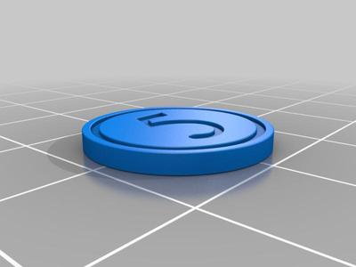 Coins set for board games