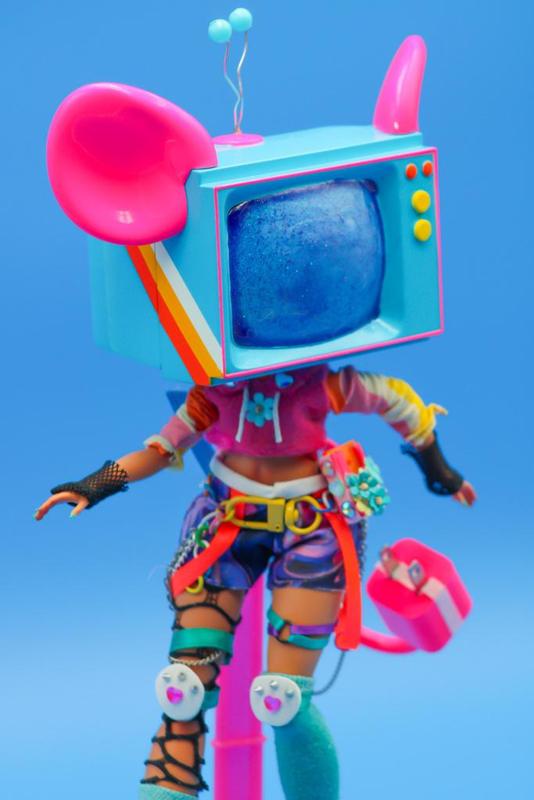 Retro TV Head | Doll Helmet
