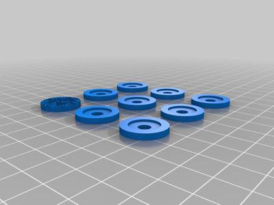 TPU discs - for fixing foldable fishing and camping chairs