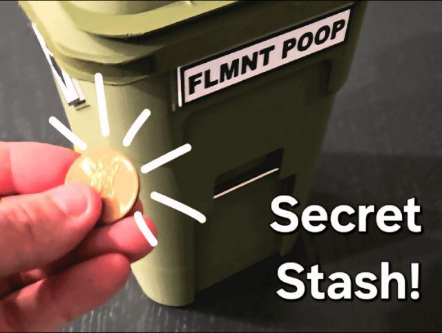 Hidden Piggy Bank INSERT for XL LUXE Rubbish Bin