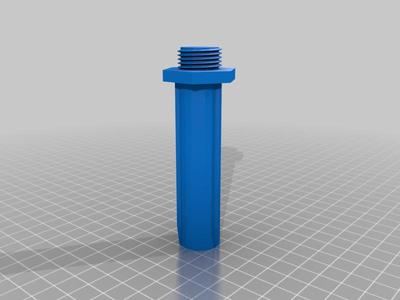 Theaded adapter to mount bird feeder on pole