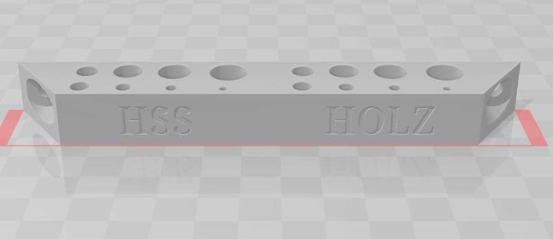 Bohrerhalterung für Wandmontage