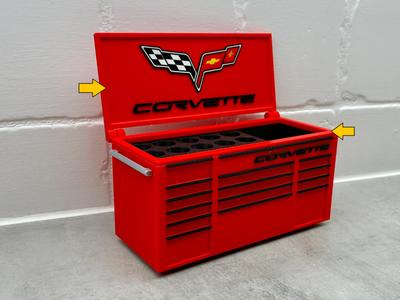 Lid - Chevrolet Corvette Inspired Toolbox desk pen