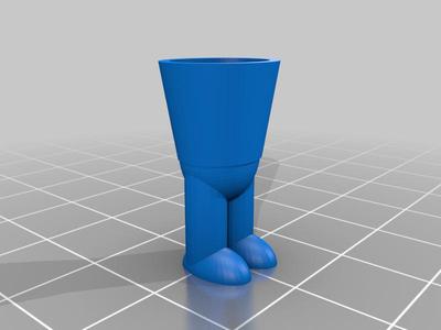 Flower pot with legs