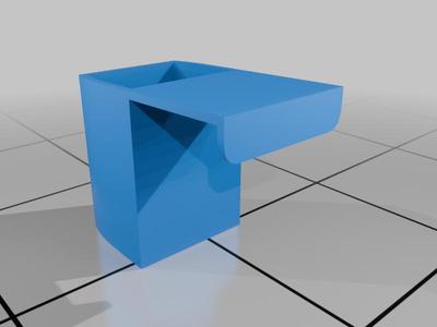 Simple pencil cup for the back of the LCD monitor 