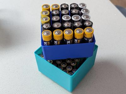 AAA Battery Insert for 2x2 Gridfinity Box
