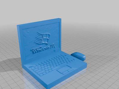 Windows 98 Laptop with Computer Mouse!