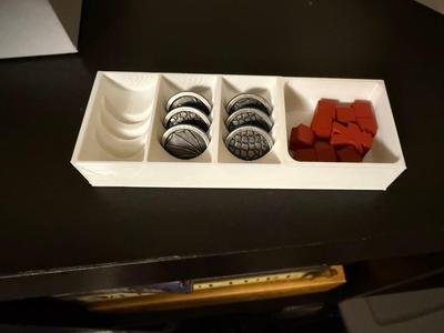 5 Player Wyrmspan Player Bins - metal coins