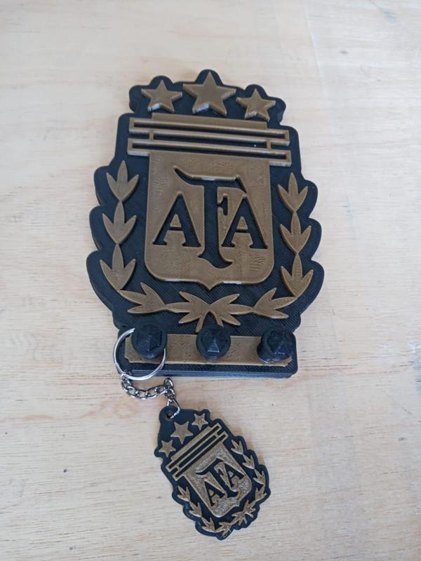 Key holder with key ring, and AFA Logo scorecard covers