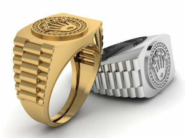 Fashion Crown ring 3d printable model