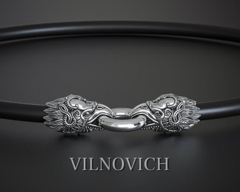 THE END CAPS FOR THE BRACELET AND NECKLACE ARE MYTHICAL CROWS  Printable Model