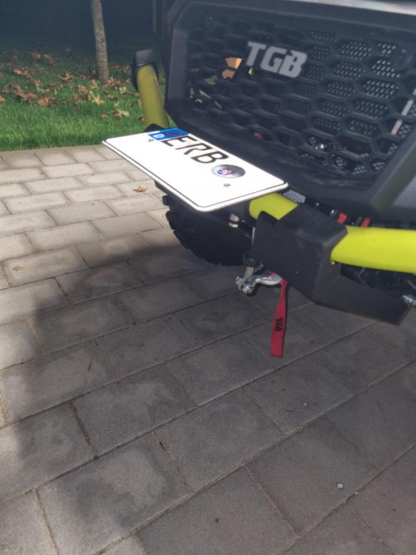 Kennzeichen Halter klappbar für TGB Blade 550