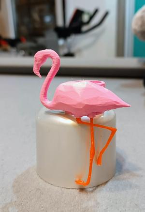 Flamingo Scout Neckerchief Slide: Honoring Marala