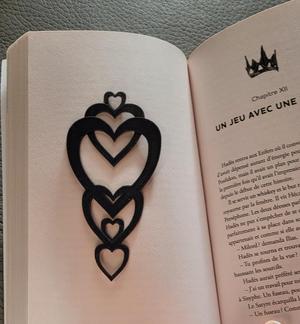 Intertwined hearts bookmark - STL files